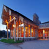 mountain log lodge